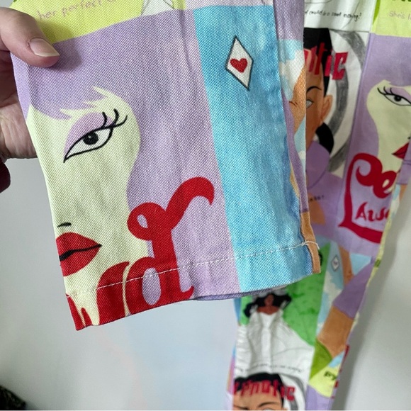Lazy Oaf x Laura Callaghan Cover To Cover Unisex Pants Size 26 - Picture 12 of 16